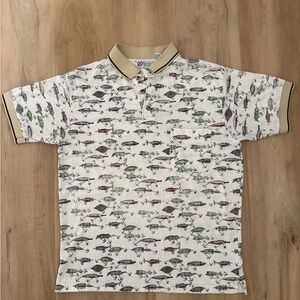 Vintage Michael Austin Fishing Polo Shirt